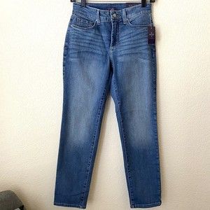 NYDJ M10G88ON Womens Original Slimming Fit Denim Dark Wash Jeans Size 2 NWT